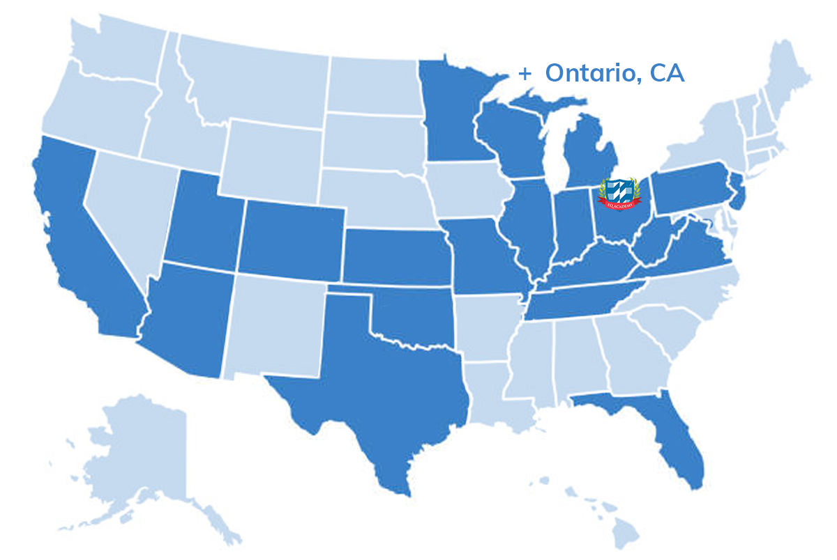 We’re thrilled to have students coming from 21 states plus Ontario, Canada!
