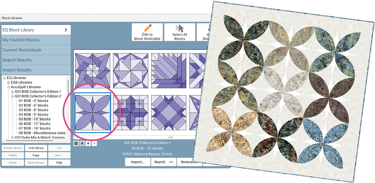 NEW: AccuQuilt GO! BOB Add-ons for EQ8
