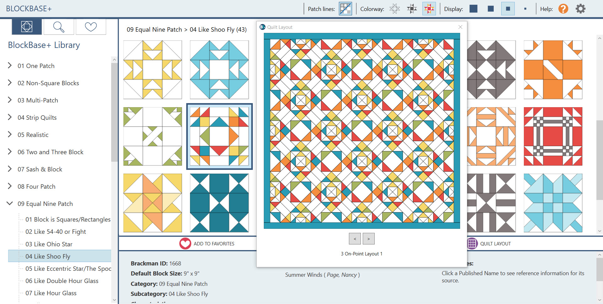 BB Quilt Layout