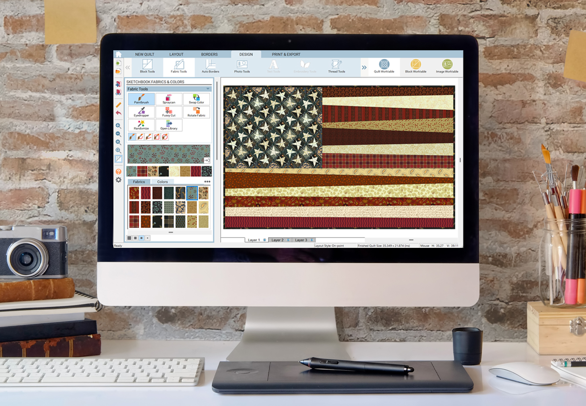Free Download - Folksy Flag