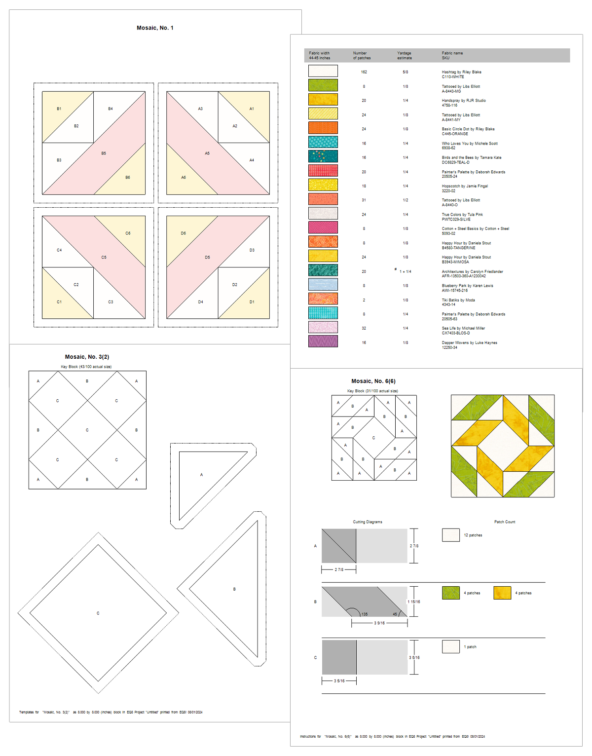 Photos of EQ8 printouts