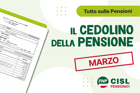 Cedolino pensione di marzo 2026, le informazioni utili