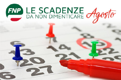 Vi ricordiamo che... scadenze e date utili del mese di agosto