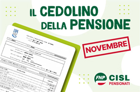 Cedolino pensione di novembre 2024, le informazioni utili