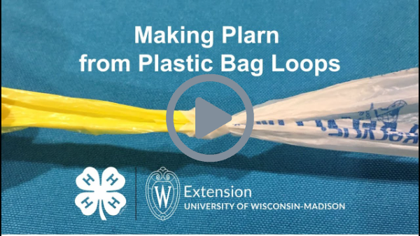 Making Plarn from Plastic Bag Loops