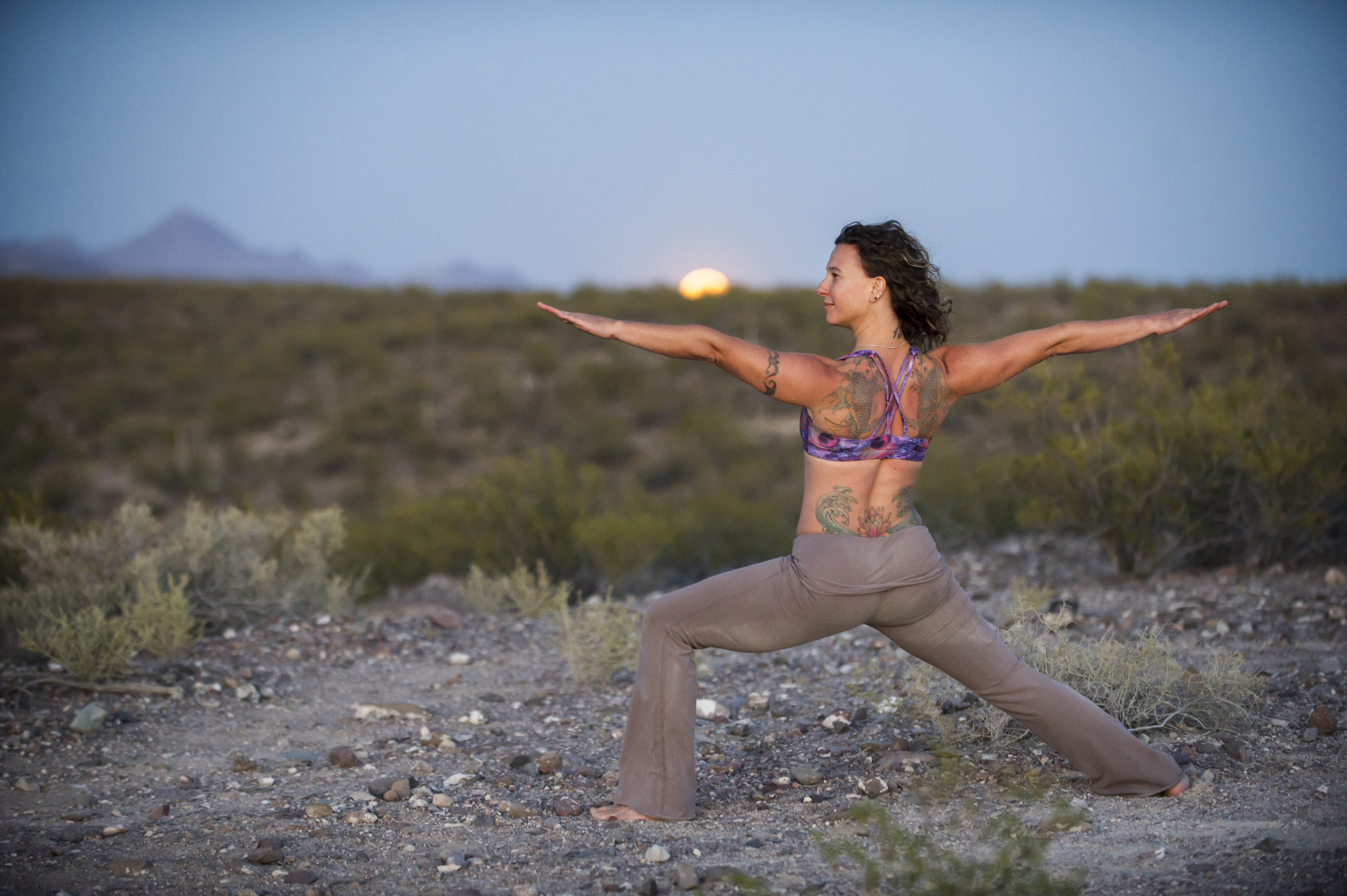 Peaceful Moonrise Warrior