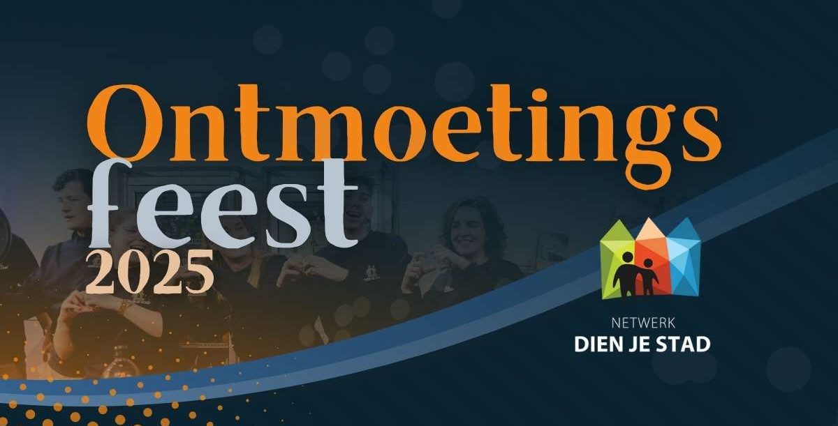 banner van het ontmoetingsfeest Dien je Stad in Ede