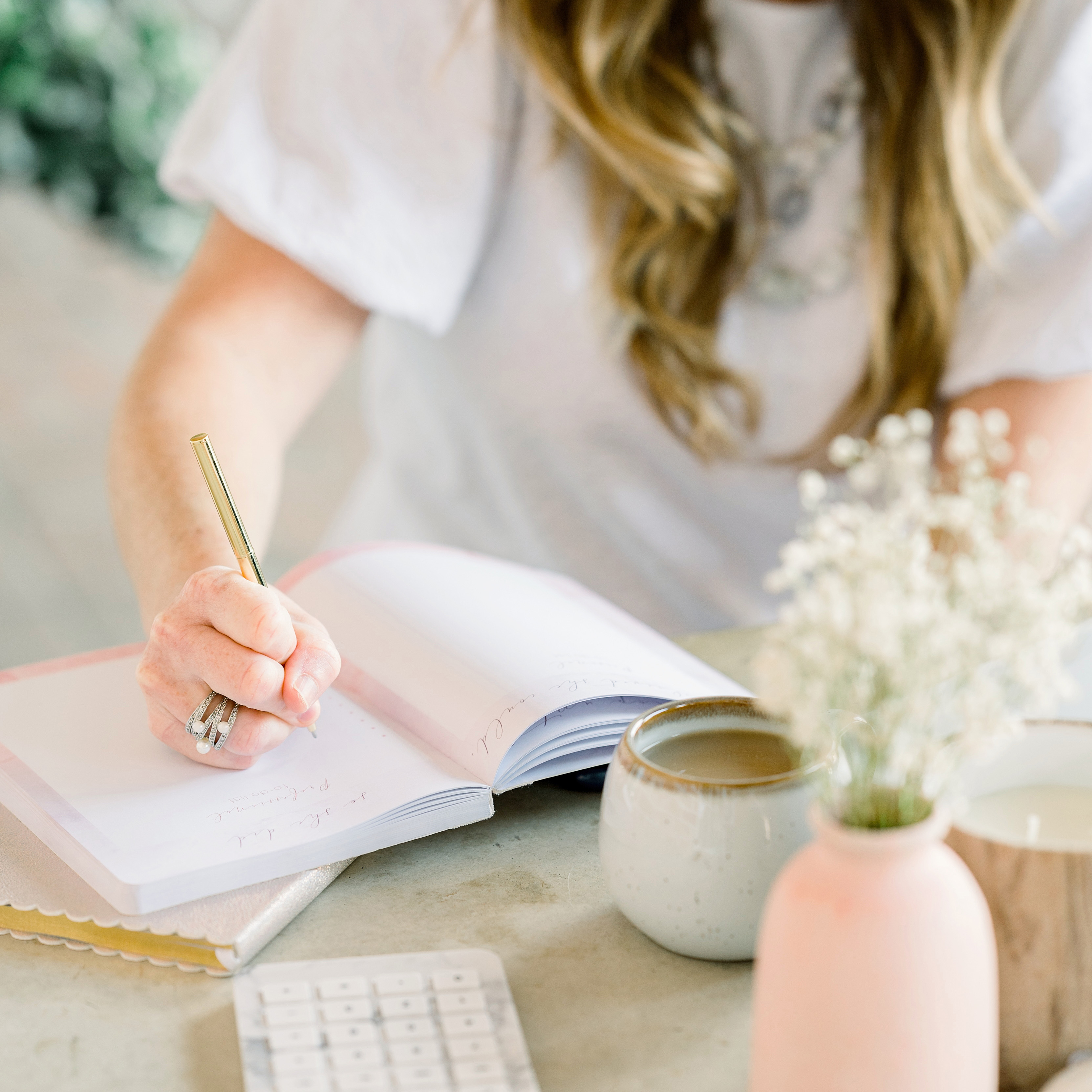 Woman doing journalling