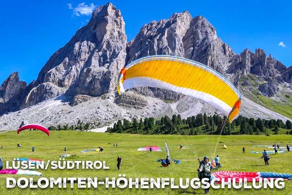 Dolomiten-Höhenflugschulung