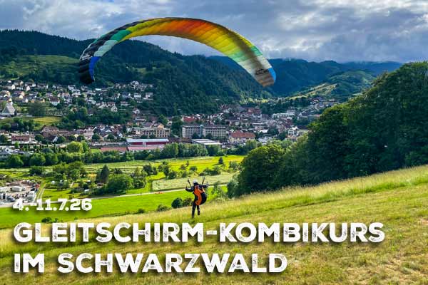 Gleitschirm-Kombikurs Schwarzwald