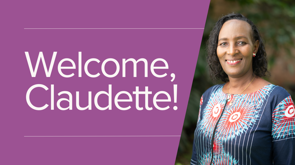 Welcome, Claudette!