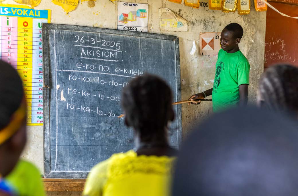 Literacy training in Karamoja, Uganda