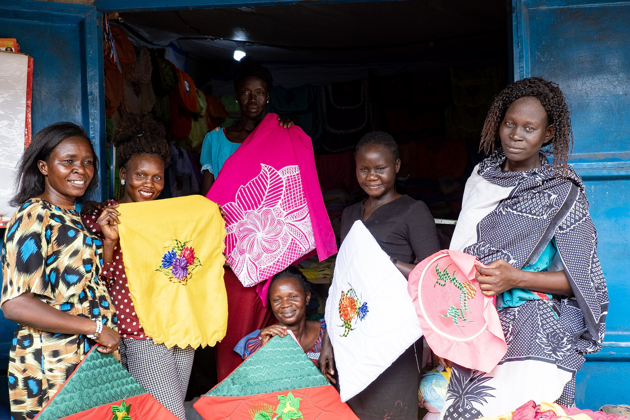 Savings Group members in South Sudan at their business