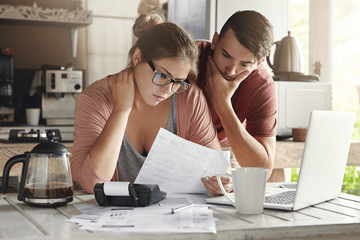 Couple worried about debt