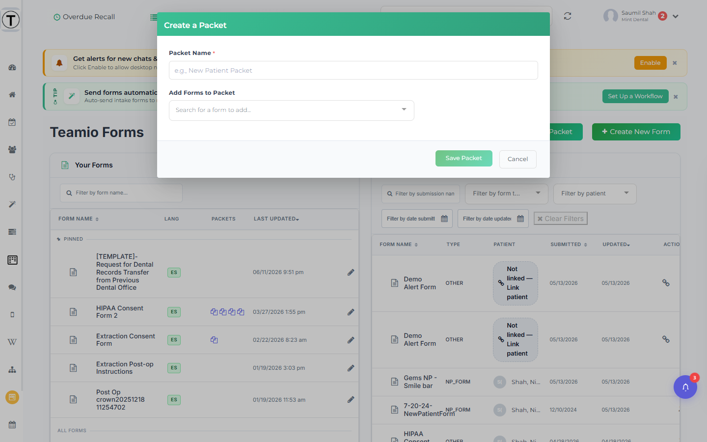 Open Dental Treatment Plan Builder
